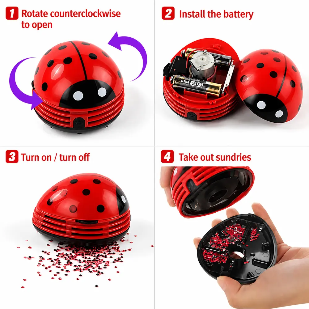 Mini Aspirateur Coccinelle
