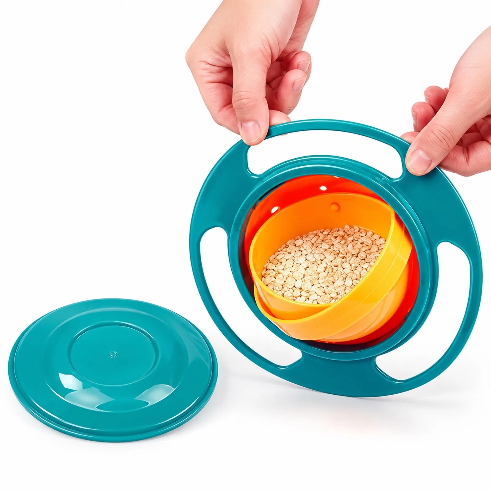 Bol bébé Anti-Renversement, bol rotatif 360° pour bébé