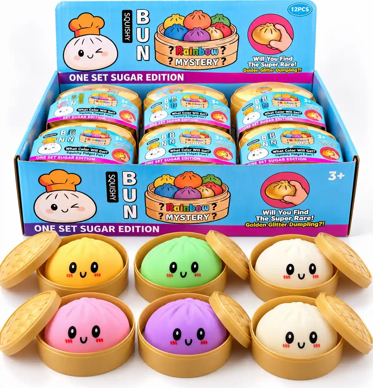 Squishy Dumpling – Classique, jouet anti-stress à presser