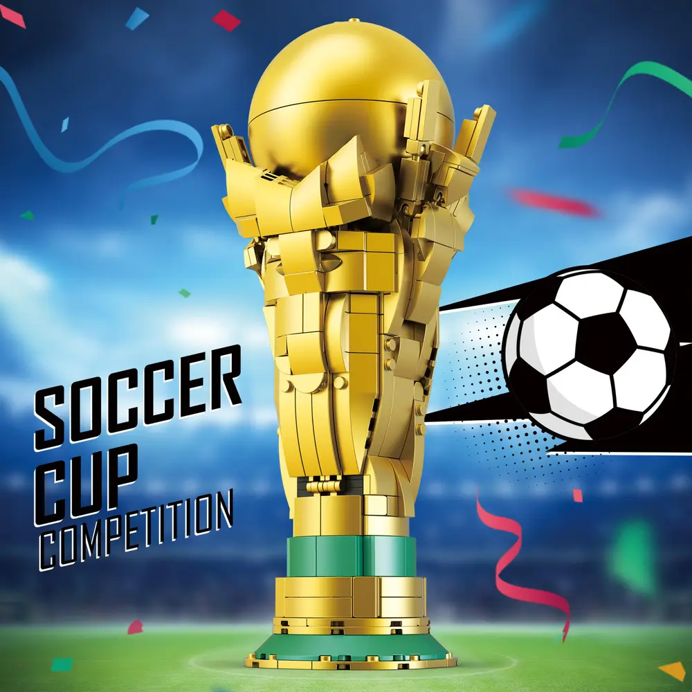 Lego Construction - World Cup Trophy
