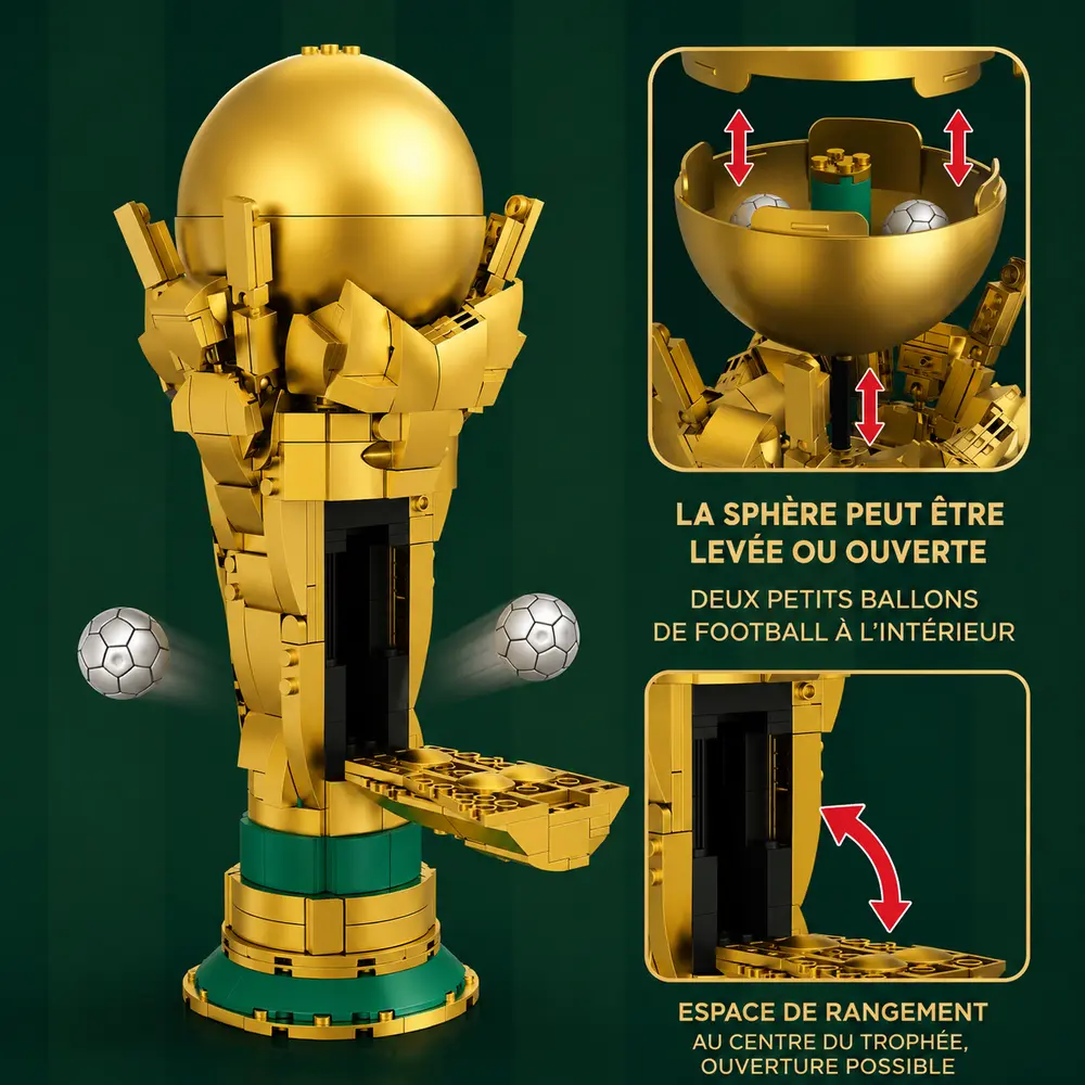Lego Construction - World Cup Trophy