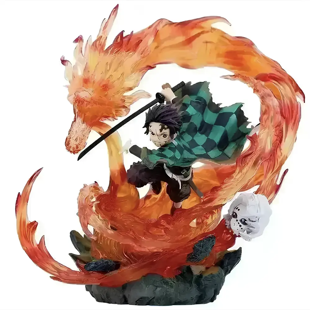 Figurine - Tanjiro Kamado Dragon des Flammes - 30cm