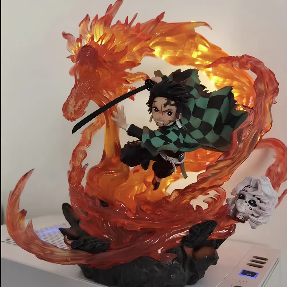 Figurine - Tanjiro Kamado Dragon des Flammes - 30cm