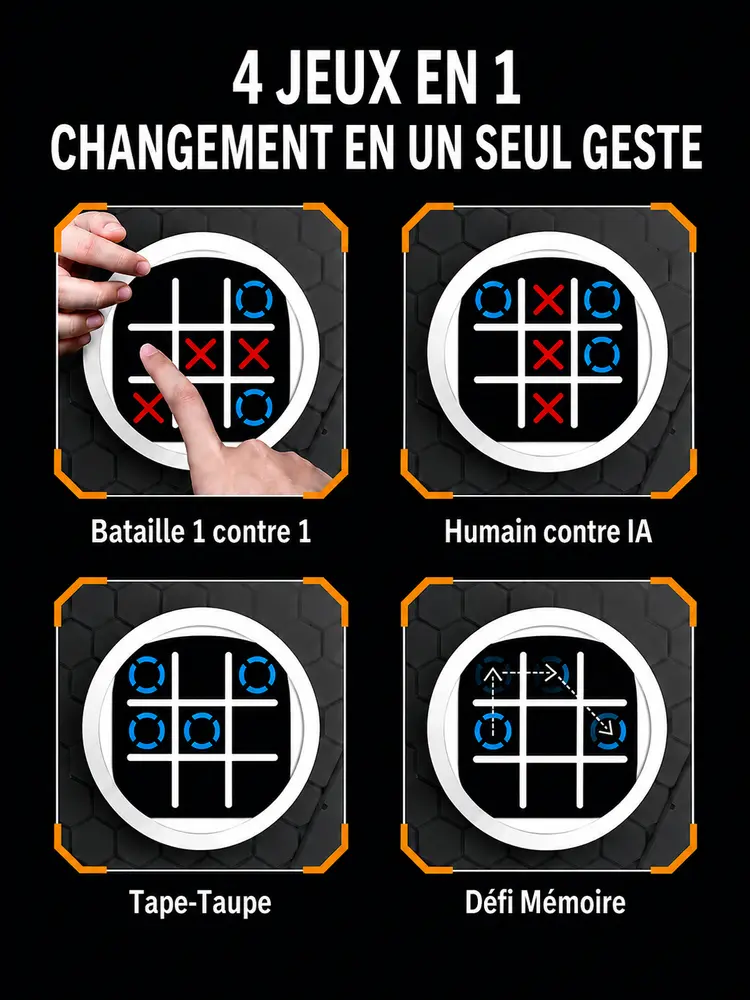 Tic Tac Toe Électronique 4 en 1 